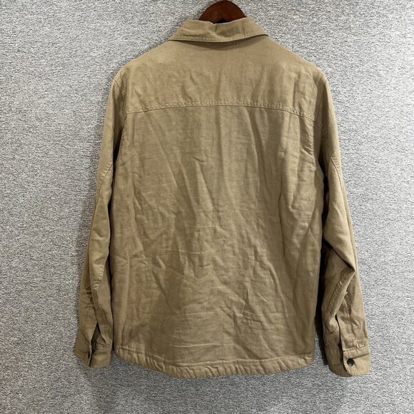 JOE’S Men’s Light Jacket Sz Medium Flannel Lined Over Shirt Jacket Brown - Picture 13 of 13